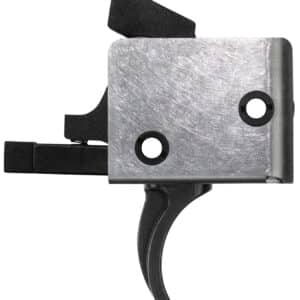 CMC Triggers 91501 Drop-In  Single-Stage Curved Trigger w/ 3-3.50 lbs Draw Weight & Black/Silver Finish