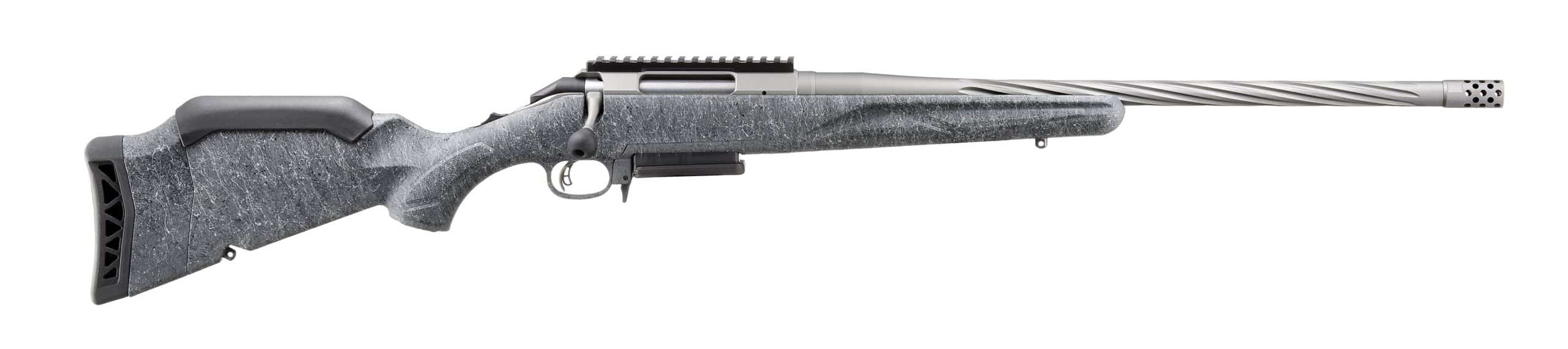 Ruger American Gen II .300 Win Mag 20-inch gray splatter synthetic stock