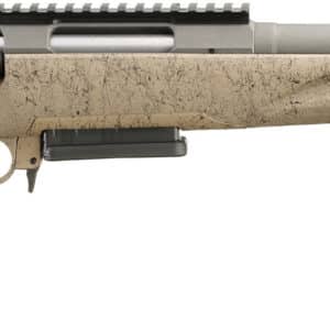 Ruger American Rifle Gen II Ranch .308 Win with 16.1 inch fluted Cobalt Cerakote barrel and Flat Dark Earth splatter stock