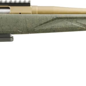 Ruger American Gen II Predator 7mm-08 Rem 22-inch fluted threaded barrel green splatter stock