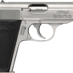 Walther PPK/S SD .32 ACP stainless pistol with 3.3 inch threaded barrel