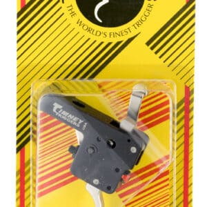 Timney Triggers 60916 Featherweight Deluxe  Curved Trigger with 3 lbs Draw Weight & Black/Nickel Finish for Howa 1500