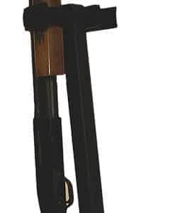 Rugged Gear 10083 Floor Mount Gun Rack Permanent 2 Rifle/Shotgun Black Metal