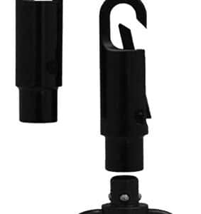 GrovTec US Inc GTSW269 Snap Hook Swivel Adapter Push Button Black