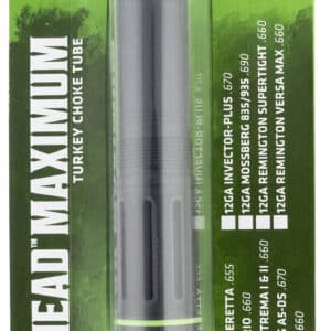 Primos 69402 JellyHead Maximum  Benelli/Beretta Mobil 12 Gauge Turkey Ported Steel Black-T Coating