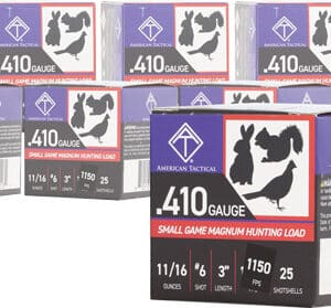 ATI GAME LOAD 410 3" 11/16OZ - #6 1200FPS 250RD CASE LOT