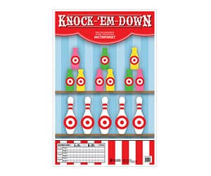 ACTION TGT KNOCKEM DOWN 100PK