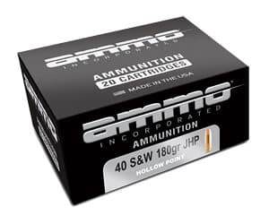 AMMO INC 40 S&W 180GR JHP 20/200