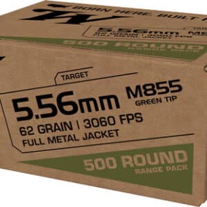 WINCHESTER USA 5.56X45 62GR - GREENT TIP 1000RD CASE LOT