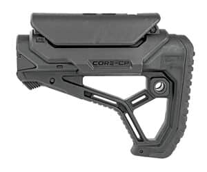 FAB DEF AR15 STOCK W/CHEEK REST BLK