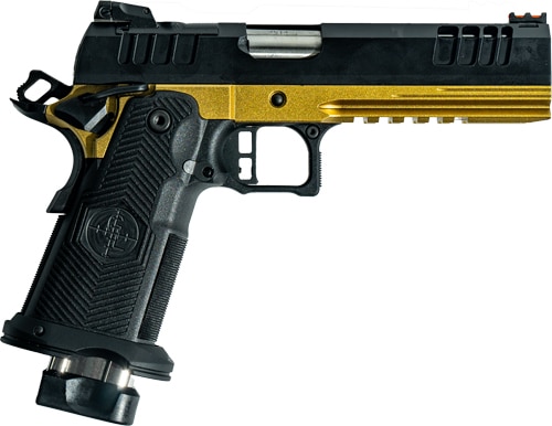 Great Lakes 1911DS Synergy 9mm pistol black slide galaxy gold frame 5in barrel