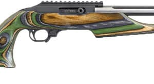 Ruger 10/22 Barracuda competition rifle with Green Mountain laminate thumbhole stock