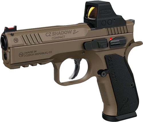 CZ-USA Shadow 2 Compact 9mm pistol Burnt Bronze with Holosun 508T optic