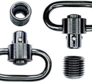 GROVTEC HD PUSH BUTTON SWIVEL - SET BLACK 1 1/4" 2 PACK