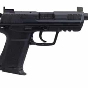 Heckler & Koch HK45C .45 ACP compact tactical pistol side view with 4.57 inch threaded barrel