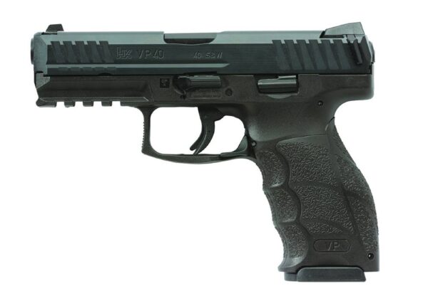 Heckler & Koch VP40 .40 S&W semi-auto pistol with 4.09-inch barrel and black polymer frame