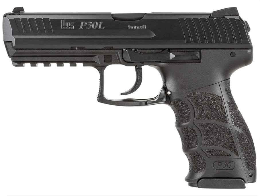 Heckler & Koch P30L 9mm long-slide black polymer pistol V1 LEM