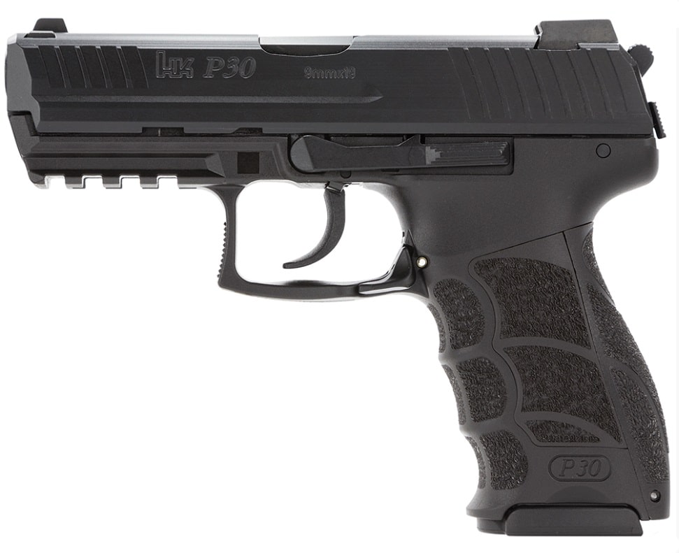 Heckler & Koch P30 V3 9mm pistol black 3.85 in barrel polymer frame