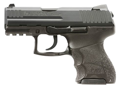 Heckler & Koch P30SK V1 LEM 9mm pistol, black polymer frame and slide