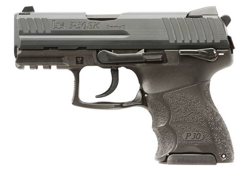 Heckler & Koch P30SKS 9mm subcompact pistol, black polymer frame, 3.27 in barrel
