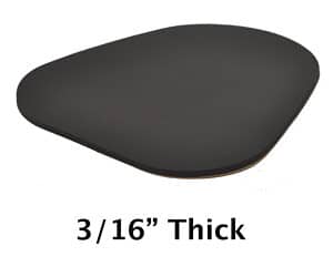 KICK-EEZ CHEEK PROTECTOR 3/16" BLK