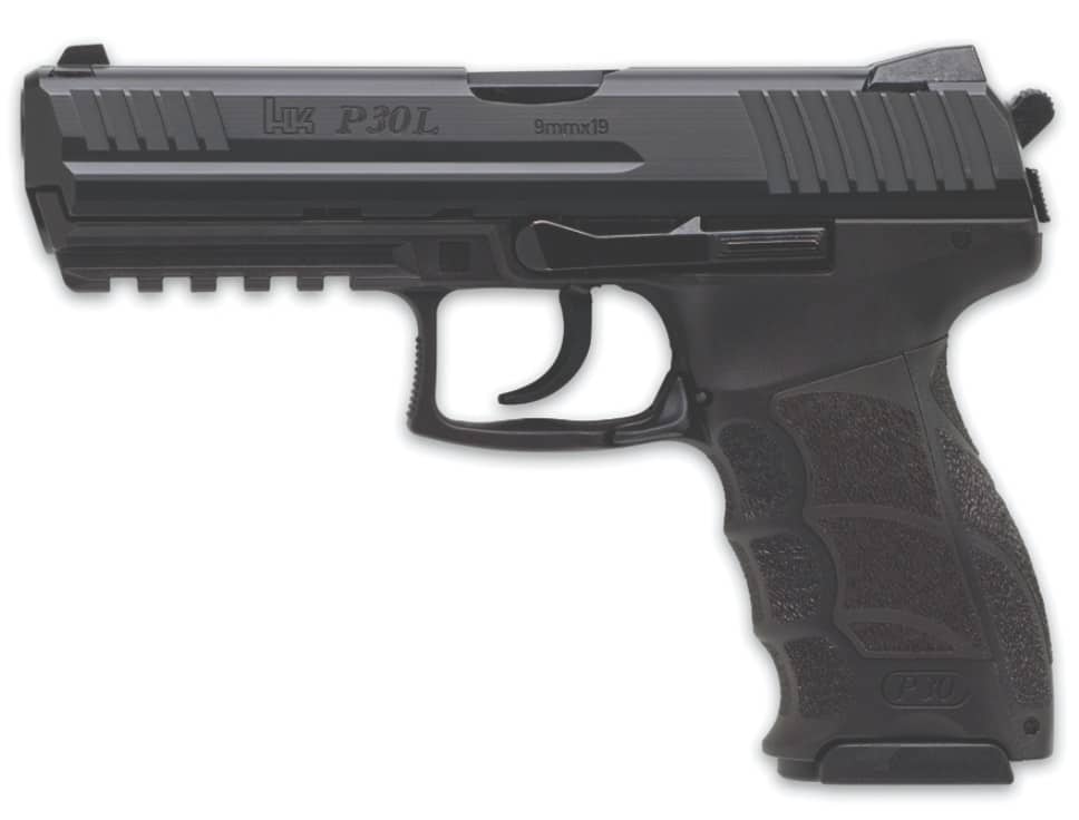 Heckler & Koch P30L 9mm pistol, black, 4.45 inch barrel