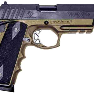 American Tactical FXH-45 Moxie 45 ACP pistol FDE polymer frame black 4140 slide 5-inch barrel
