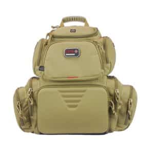 G-Outdoors Handgunner Backpack with 4 Handgun Cradle-Tan