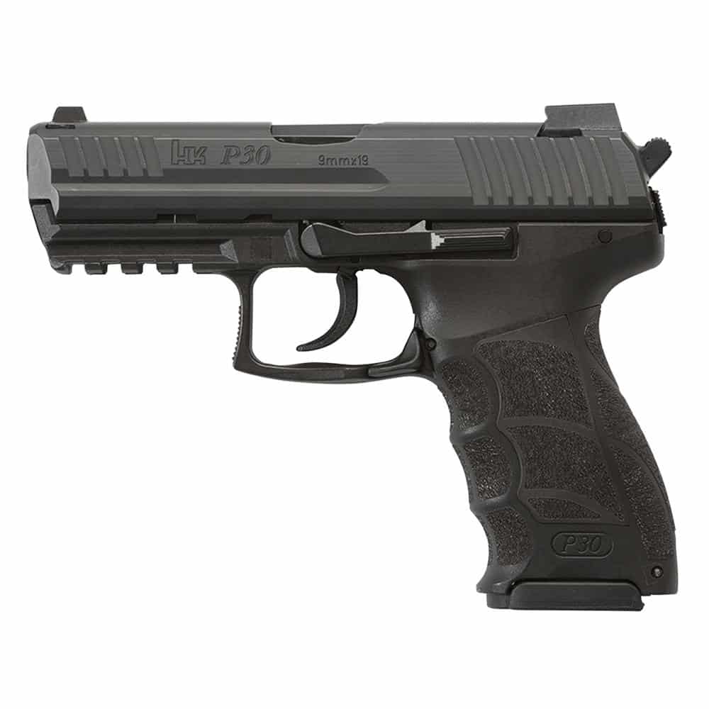 Heckler & Koch P30 V3 9mm black polymer-frame pistol with 3.85 inch barrel