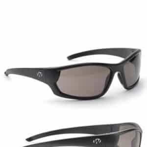 Walker's Vector Full Frame Shooting Glasses Black with Smoke Lens with Case
