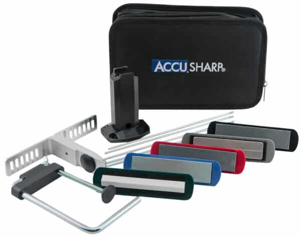 AccuSharp 059C 5-Stone Precision Set Extra Coarse/Coarse/Medium/Fine/ Ultra-Fine Diamond, Alumina, Ceramic Sharpener Multi Color