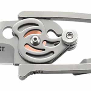 CRKT 5102N Snap Lock  2.55" Folding Drop Point Plain Bead Blasted 420J2 SS Blade/Stainless Steel Handle Features Money Clip Includes Pocket Clip