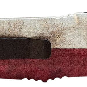 Templar Knife SCAP331 Captain Gen II Small 2.25" OTF Drop Point Plain Black 440C SS Blade Red/Blue/White Star Zinc Aluminum Alloy Handle Features Glass Breaker/Pocket Clip