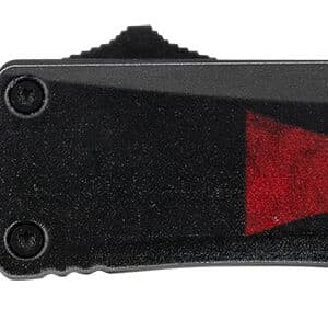 Templar Knife STK332 Templar Flag Gen II Small 2.69" OTF Drop Point Plain Powder Coated 440C SS Blade/4.31" Templar Flag Aluminum Handle Features Glass Breaker Includes Pocket Clip/Sheath