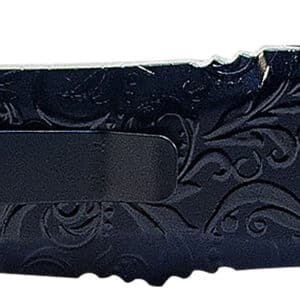 Templar Knife MMDG131 Maiden Gloss Gen II Slim 3.43" OTF Dagger Plain Black Oxide Stonewashed 440C SS Blade/5.05" Black Gloss Aluminum Handle Features Glass Breaker Includes Pocket Clip/Sheath