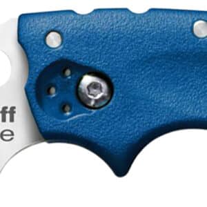 Cold Steel CS20LTB Tuff Lite 2.50" Folding Sheepsfoot Plain AUS-8A SS Blade/Blue Griv-Ex Handle Includes Belt Clip