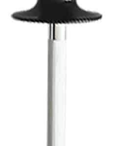 AccuSharp 032C Sharpening Steel  9" Black Overmolded Rubber Handle Steel