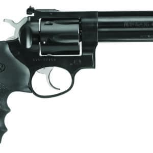 Ruger 1756 GP100  Sports South Exclusive 357 Mag 6rd 5" Blued Full Lug Steel Barrel, Blued Cylinder & Steel Frame, Black Finger Groove Rubber Grip