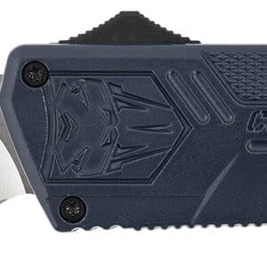 CobraTec Knives NYCTLWTNS Lightweight  3.25" OTF Tanto Plain D2 Steel Blade/NYPD Blue Aluminum Handle Includes Pocket Clip