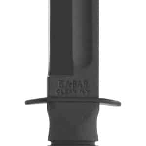 Ka-Bar 1256 Fighting/Utility  5.25" Fixed Clip Point Plain Black 1095 Cro-Van Blade, Black Kraton G Handle, Includes Sheath