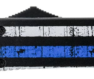 Templar Knife MBTB231 Back The Blue Slim 3.16" OTF Tanto Plain Powdered D2 Steel Blade Blue/White/Black Zinc Aluminum Alloy Handle