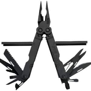 S.O.G SOG-B61N-CP Powerlock  Black Oxide 420 Stainless Steel 7" Long Features 18 Tools w/Sheath