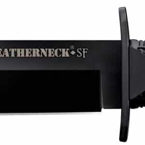 Cold Steel CS39LSFC Leatherneck Semper-Fi 6.75" Fixed Clip Point Plain Black Matte Powder Coat D2 Steel Blade/5" Black Deep Checkered w/Double Quillon Guard Griv-Ex Handle Includes Belt Loop/Sheath