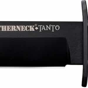 Cold Steel CS-39LSFCT Leatherneck  7" Fixed Plain Tanto Black Matte Powder Coat German D2 Steel Blade/Black Deep Checkered w/double Quillon Guard/ Griv-Ex Handle