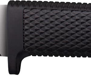 Cold Steel CS-36LPMF Pendleton Mini Hunter 3" Fixed Plain Stone Washed American CPM 3V High Carbon Steel Blade/Black Textured Kray-Ex Handle Includes Sheath