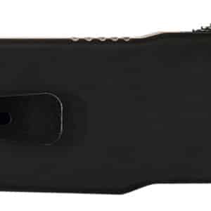 Templar Knife SZBR321 Premium Weighted Small 3" OTF Drop Point Plain Black Oxide Stonewashed Powdered D2 Steel Blade/4.50" Black Rubber/Aluminum Zinc Alloy Handle