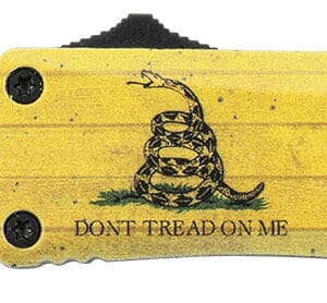 Templar Knife S-DTOM-23-1 Don't Tread on Me Gen II Small 2.75" OTF Plain Black Oxide 440C SS Blade 4.25" Includes Glass Breaker/Pocket Clip