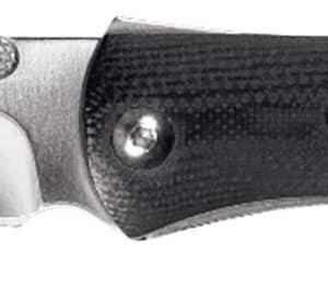 CRKT M4-02M M4-02M  3.25" Plain Satin 8Cr13MoV SS Blade Black/White Resin Infused Fiber w/G10 Bolster Handle Includes Pocket Clip