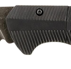 Templar Knife AAABK321 Auto Assist  3.50" Folding Drop Point Plain Black Oxide Stonewashed Powder Coated D2 Steel Blade/4.25" Aged Aluminum Handle
