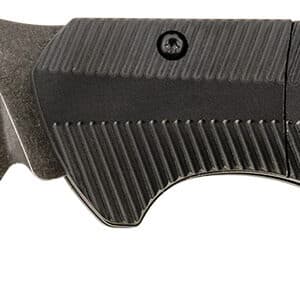 Templar Knife AAABK521 Auto Assist  3.50" Folding Tanto Part Serrated Black Oxide Stonewashed Powder Coated D2 Steel Blade/ 4.25" Aged Aluminum Handle